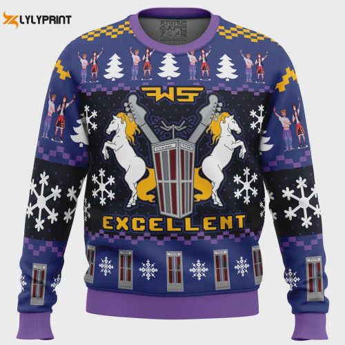 Get Festive with the Excellent Bill and Ted Ugly Christmas Sweater – Limited Stock Available!