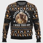 Blazing Saddles Ugly Christmas Sweater: Excuse Me While I Whip This Out – Festive & Hilarious Gift!