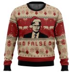 Deck the Halls with False The Office Ugly Christmas Sweater – Perfect Holiday Attire!