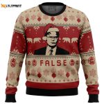 Deck the Halls with False The Office Ugly Christmas Sweater – Perfect Holiday Attire!