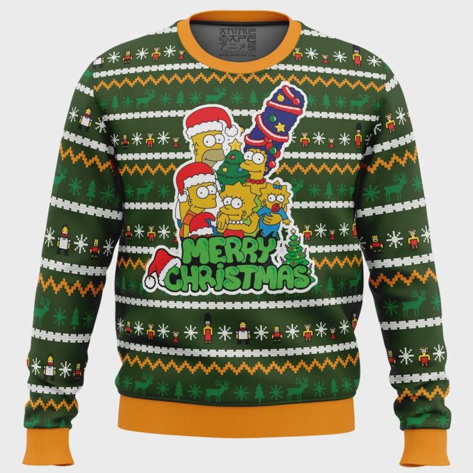 Get Festive With The Simpsons Ugly Christmas Sweater – Celebrate Family Tradition In Style!