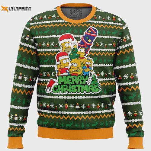 Get Festive with The Simpsons Ugly Christmas Sweater – Celebrate Family Tradition in Style!