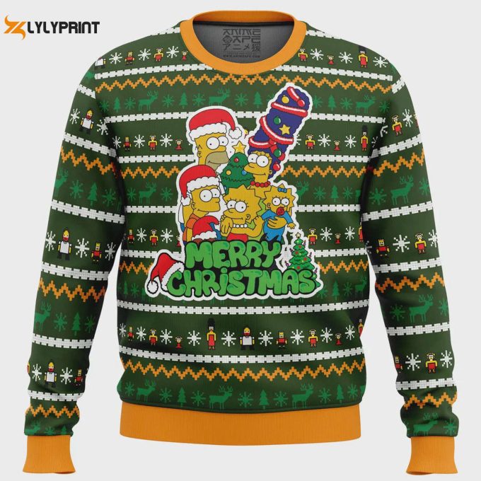 Get Festive With The Simpsons Ugly Christmas Sweater – Celebrate Family Tradition In Style!