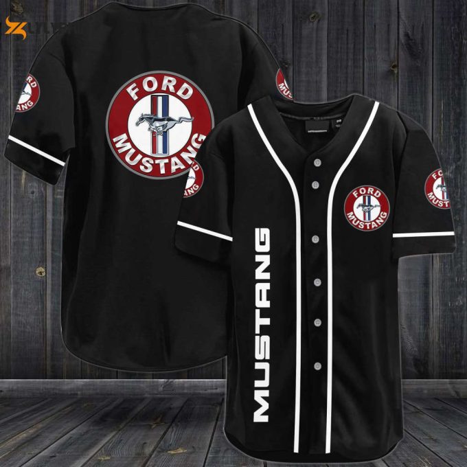 Ford Mustang Baseball Jersey 1