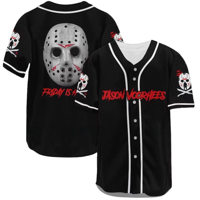 Friday Is Halloween Jason Voorhees Baseball Jersey - Gift For Men Women - Gift For Men Women 2