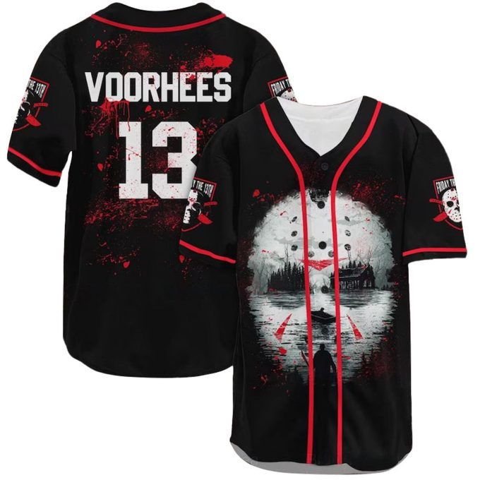 Friday The 13Th Voorhees Crystal Lake Baseball Jersey - Gift For Men Women - Gift For Men Women 2