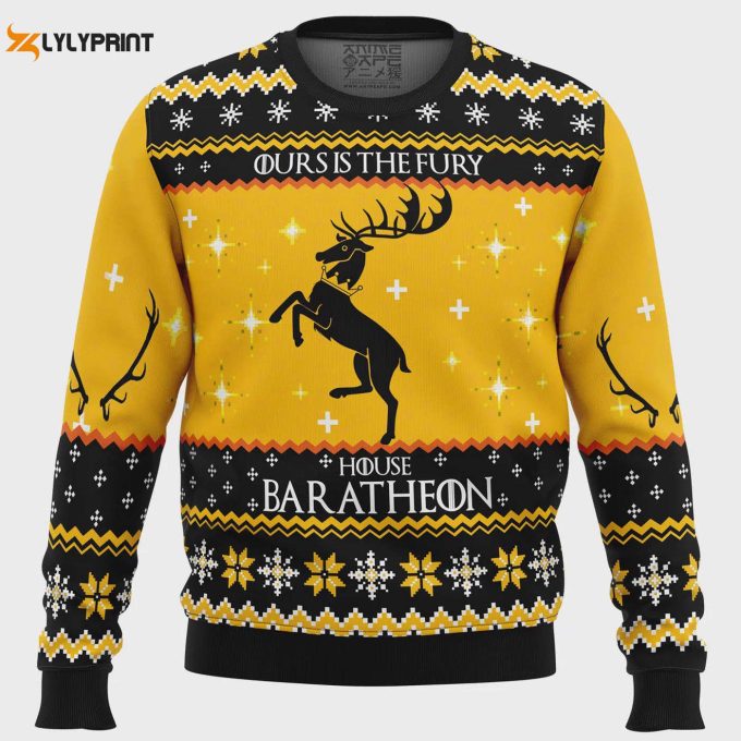 Get Festive With Game Of Thrones House Baratheon Ugly Christmas Sweater