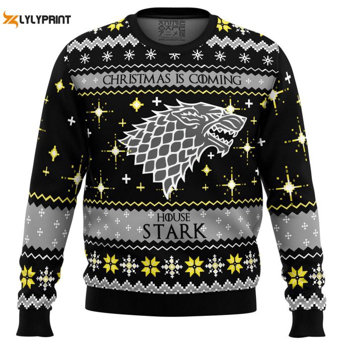 Get Festive With Game Of Thrones House Stark Ugly Christmas Sweater – Perfect Holiday Gift!