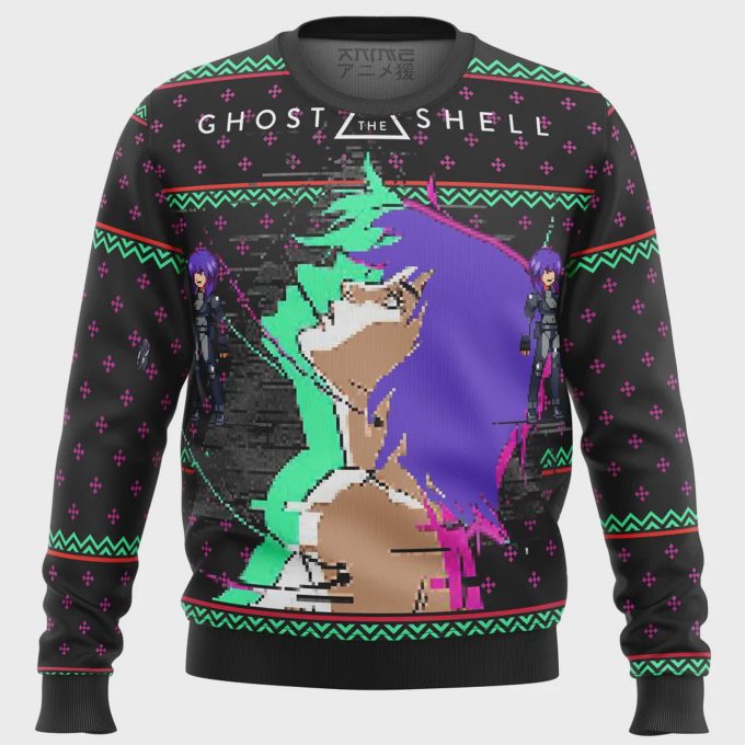 Shop The Ghost In The Shell Major Ugly Christmas Sweater – Perfect Anime Holiday Gift!