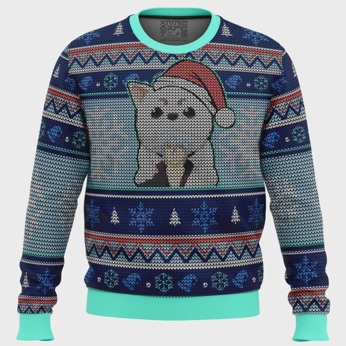 Gintama Gintoki &Amp; Sadaharu Ugly Christmas Sweater: Festive Anime Apparel For Gintama Fans