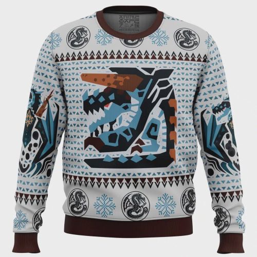 Get Festive with the Gogmazios Monster Hunter Ugly Christmas Sweater – Perfect for Gaming Enthusiasts!