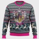 Get Festive with Golden Wind Jojo s Ugly Christmas Sweater – Perfect for Jojo Fans!