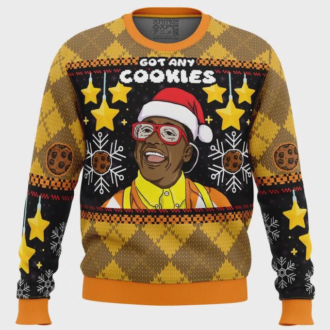 Get Festive With Steve Urkel Ugly Christmas Sweater – Cookies Edition