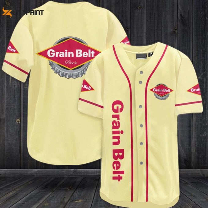 Grain Belt Beer Baseball Jersey 1