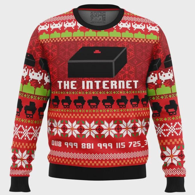 Get Festive With Great Reception: Internet Ugly Christmas Sweater – Perfect For Holiday Fun!