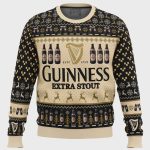 Get Festive with the Guinness Extra Stout Ugly Christmas Sweater – Limited Edition Holiday Apparel!