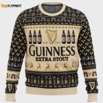 Get Festive with the Guinness Extra Stout Ugly Christmas Sweater – Limited Edition Holiday Apparel!