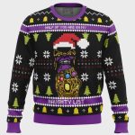 Naughty List Alert! Thanos Ugly Christmas Sweater – Perfect for the Holidays