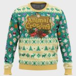 Get Festive with Happy Animal Villagers Ugly Christmas Sweater in Animal Crossing!