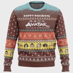 Get Festive with Happy Holidays Avatar The Last Airbender Ugly Christmas Sweater