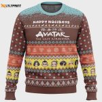 Get Festive with Happy Holidays Avatar The Last Airbender Ugly Christmas Sweater