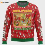 Get Festive with Happy Holidays One Piece Ugly Christmas Sweater – Perfect for the Holidays!