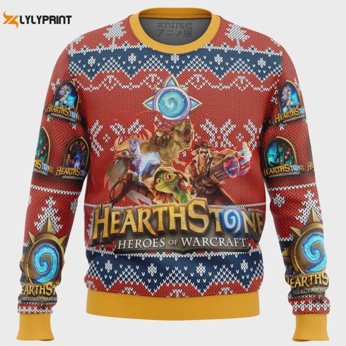 Get Festive With Hearth Stone Alt Ugly Christmas Sweater - Perfect Holiday Attire 1