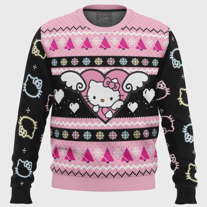 Get Festive With Hello Kitty Ugly Christmas Sweater – Perfect Holiday Attire For Fans!