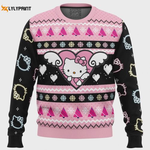 Get Festive with Hello Kitty Ugly Christmas Sweater – Perfect Holiday Attire for Fans!