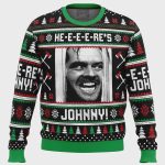 Get Spooky with the Here s Johnny Ugly Christmas Sweater from The Shining – Limited Edition Festive Wear