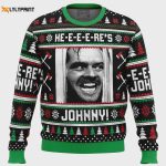 Get Spooky with the Here s Johnny Ugly Christmas Sweater from The Shining – Limited Edition Festive Wear