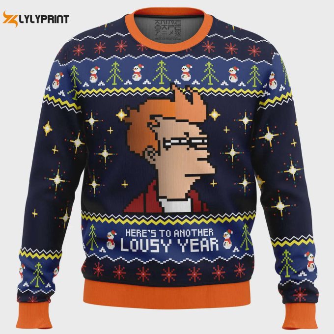 Get Festive With The Here S To Another Lousy Year Ugly Christmas Sweater – Perfect For Holiday Fun!