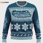 Hestia Familia Emblem DanMachi Ugly Christmas Sweater – Festive Anime-Inspired Apparel for Holiday Celebrations