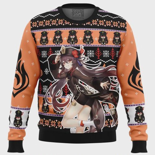 Get Festive with Hu Tao Genshin Impact Ugly Christmas Sweater – Limited Edition Fun & Stylish Apparel