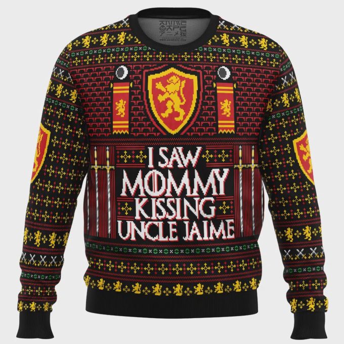 I Saw Mommy Kissing Uncle Jaime Ugly Christmas Sweater: Festive And Hilarious Holiday Attire 2