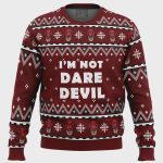 Dazzle with Marvel s I m not Daredevil Ugly Christmas Sweater