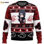 Itachi Uchiha Chibi Akatsuki Ugly Christmas Sweater: Festive Anime Design for Cosplay & Holiday Parties!