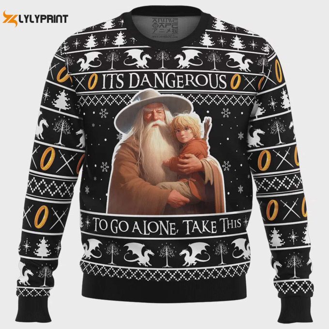 Get Festive With The Lord Of The Rings Ugly Christmas Sweater – Perfect For Fans Of The Epic Tale!