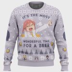 Get Festive with Miss Kobayashi’s Dragon Maid Ugly Christmas Sweater – Perfect for Beer Lovers!