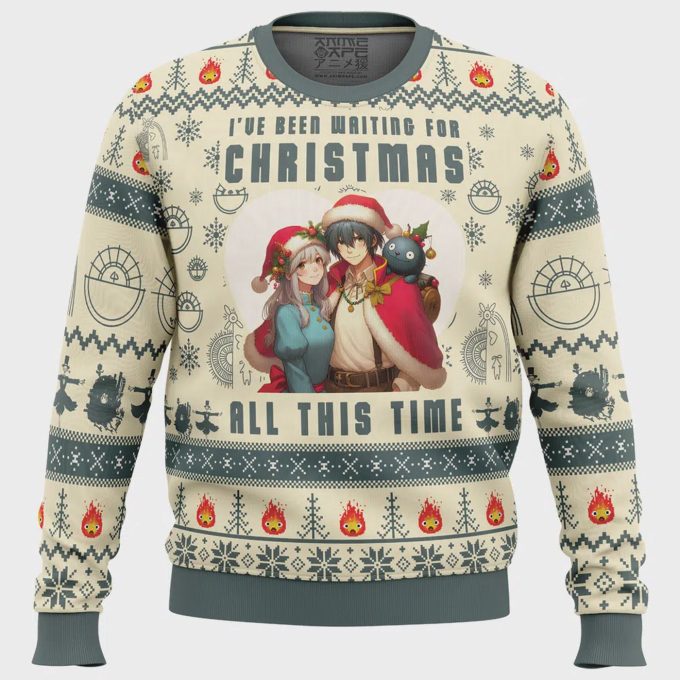 Howl’s Moving Castle Ugly Christmas Sweater - Festive &Amp; Fun Holiday Attire 2