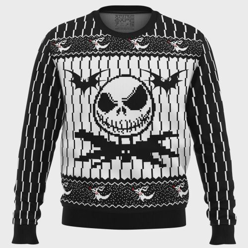 Spooky & Stylish: Jack Skellington Nightmare Before Christmas Ugly Sweater