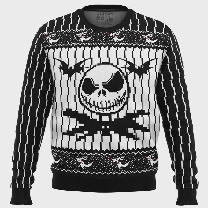 Spooky &Amp; Stylish: Jack Skellington Nightmare Before Christmas Ugly Sweater