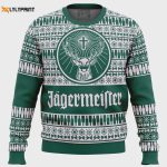 Jagermeister Green Ugly Christmas Sweater: Festive & Fun Holiday Apparel for Fans Limited Edition Jagermeister Green Ugly Christmas Sweater: Festive & Fun Holiday Apparel for Fans Limited Edition