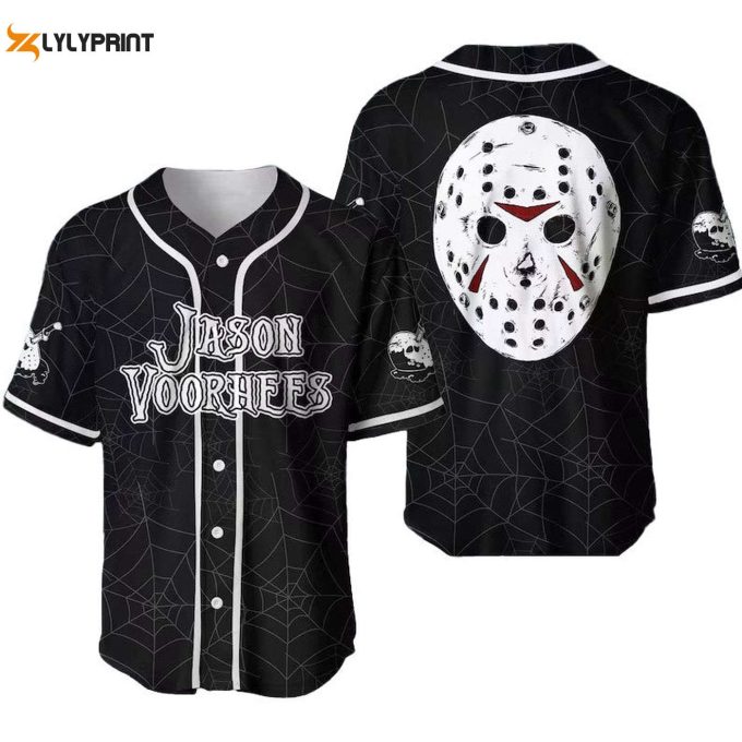 Jason Voorhees Spider Baseball Jersey - Gift For Men Women - Gift For Men Women 1