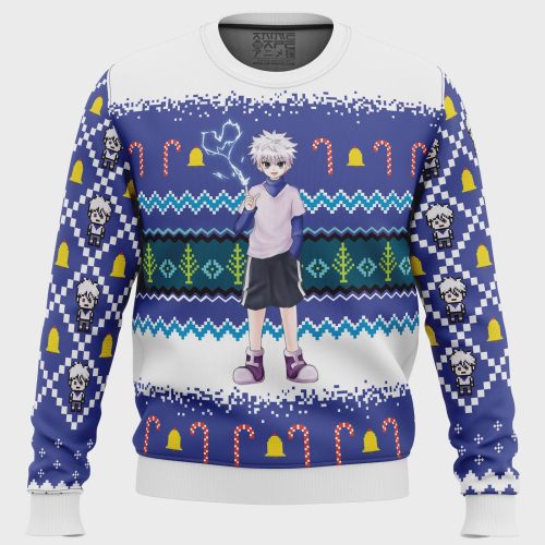 Get Festive with Killua Zoldyck Hunter X Hunter Ugly Christmas Sweater – Limited Edition