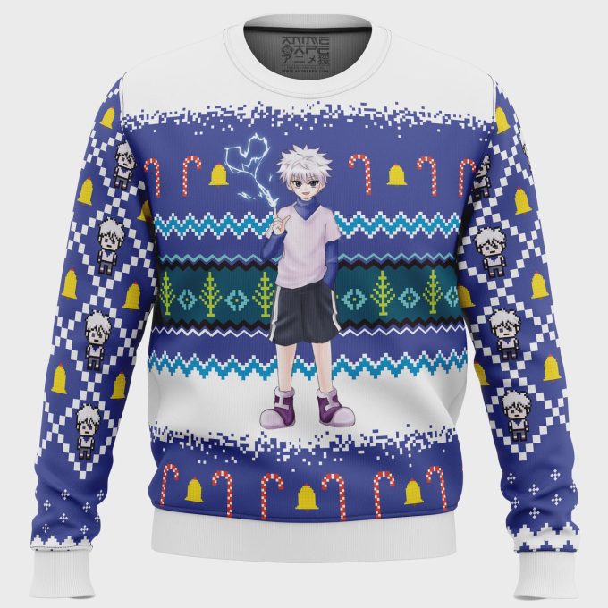 Get Festive With Killua Zoldyck Hunter X Hunter Ugly Christmas Sweater – Limited Edition