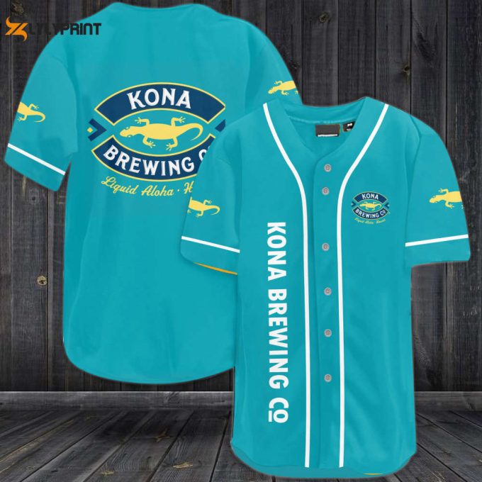 Shop Kona Brewing Co Baseball Jersey - Perfect Gift For Men &Amp;Amp; Women! 1