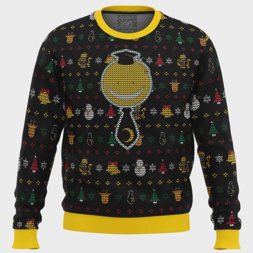 Get Festive with Koro Sensei Assassination Classroom Ugly Christmas Sweater – Perfect Holiday Gift!