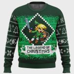 Spread Holiday Cheer with the Legendary Warrior of Christmas Zelda Ugly Sweater