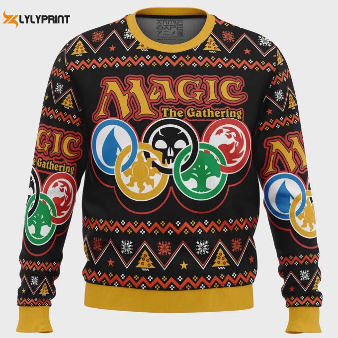 Get Festive With Magic Arena V1 Ugly Christmas Sweater - Perfect For Magic The Gathering Fans! 1